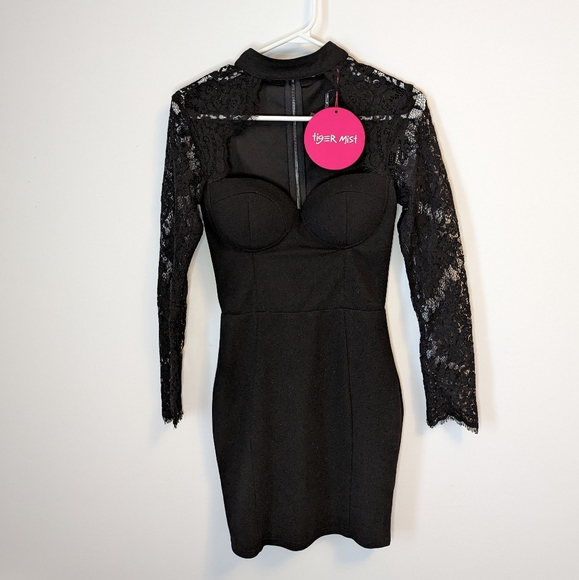 TIGER MIST Cassidy Black Dress Size S - Picture 2 of 4